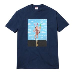 Supreme Mike Hill Runner Tee - Navy